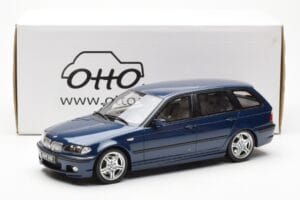 BMW 330i E46 Touring Modrý Otto 1:18 OT251 Pryskyřice – obrázek 6 z 6