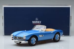 BMW 507 Modrá Norev 1:18 183234 Kov – obrázek 6 z 6