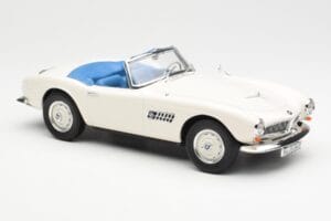 BMW 507 Roadster Bílý Norev 1:18 183232 Kov – obrázek 4 z 6