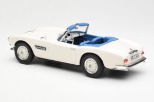 BMW 507 Roadster Bílý Norev 1:18 183232 Kov – obrázek 5 z 6