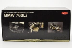 BMW 760Li E66 Černý Kyosho 1:18 08572BK Kov – obrázek 8 z 9