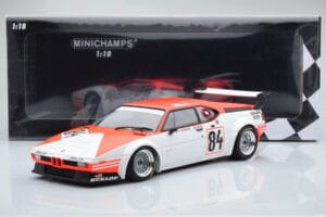 BMW M1 Equipe Dominique Lacaud #84 H. Stuck / Burger / D. Lacaud 24 Hours of Le Mans 1980 Minichamps 1:18 155802984 Kov – obrázek 6 z 6