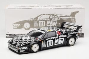 BMW M1 #111 Team MK Motorsport J-L. Witmeur / Krankenberg / Libert 24 Hours of Le Mans 1986 Minichamps 1:18 180862911 Kov – obrázek 8 z 8
