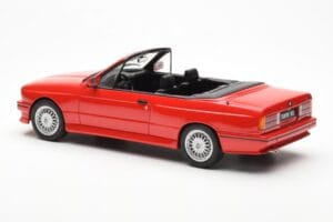 BMW M3 E30 Kabriolet Červený Otto 1:18 OT077 Pryskyřice – obrázek 5 z 6