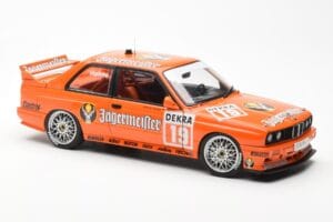 BMW M3 E30 #19 A. Hahne Jägermeister DTM 1992 AUTOart 1:18 89248 Kov – obrázek 6 z 8