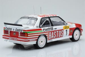 BMW M3 E30 Bastos #1 R. Ravaglia / E. Pirro / E. Van de Poele 24 Hours of Spa 1991 IXO 1:18 18RMC081A Kov – obrázek 2 z 6
