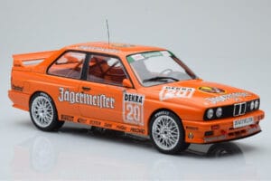 BMW M3 E30 Jagermeister #20 W. Gardner DTM Nurburgring 1992 IXO 1:18 18RMC082B Kov – obrázek 4 z 6