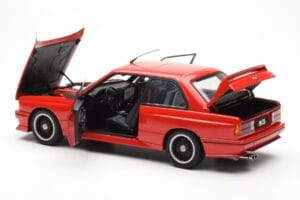 BMW M3 E30 Sport Evolution Cecotto Edition Červený AUTOart 1:18 70566 Kov – obrázek 5 z 8