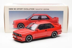 BMW M3 E30 Sport Evolution Cecotto Edition Červený AUTOart 1:18 70566 Kov – obrázek 8 z 8