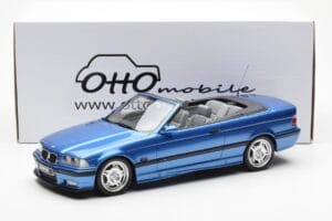 BMW M3 E36 Kabriolet Modrý Otto 1:18 OT279 Pryskyřice – obrázek 5 z 5