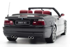 BMW M3 E46 Kabriolet Černý Otto 1:18 OT380 Pryskyřice – obrázek 7 z 9