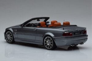 BMW M3 E46 Kabriolet Šedý Otto 1:18 OT1006 Pryskyřice – obrázek 5 z 6