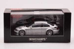 BMW M3 E46 GTR Street Stříbrný Minichamps 1:43 403012105 Kov – obrázek 4 z 4