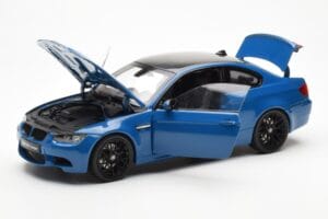BMW M3 E92 Laguna Seca Blue Kyosho 1:18 08734LBL Kov – obrázek 2 z 8