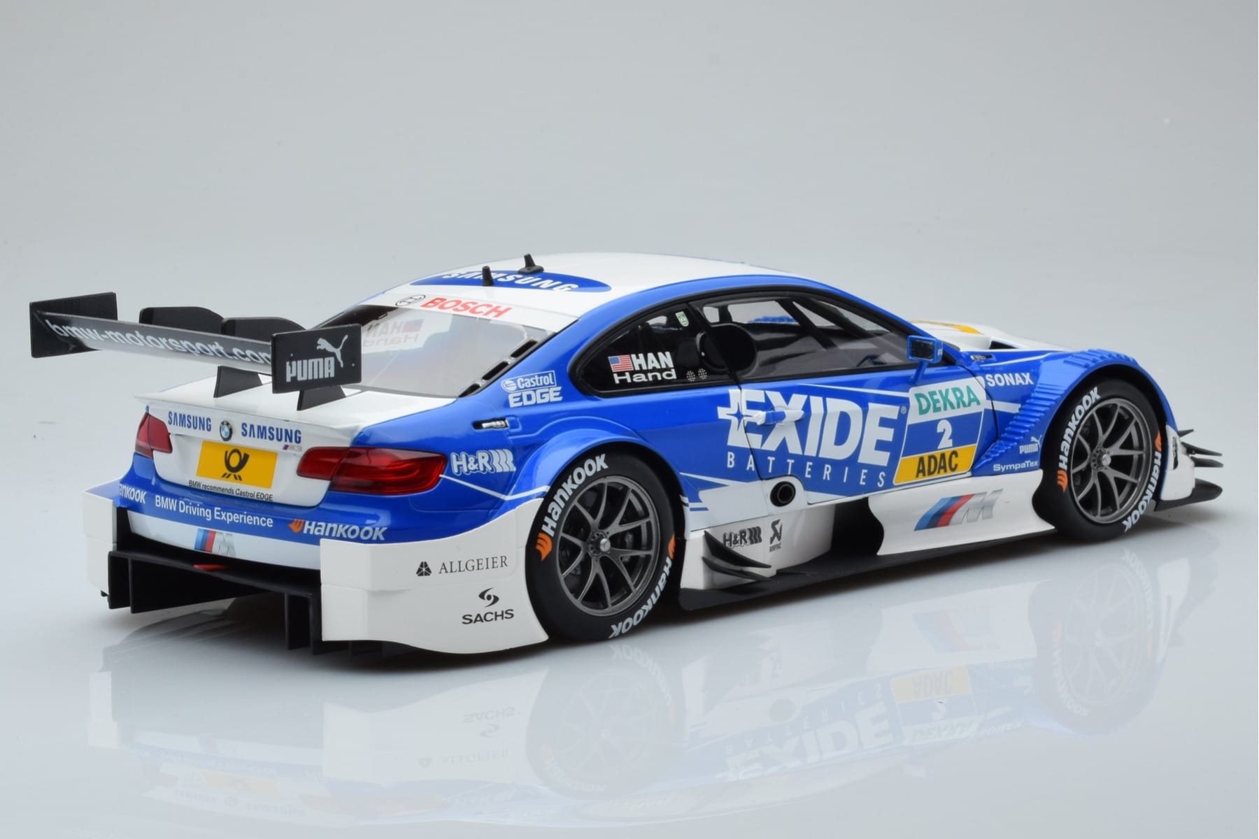 BMW M3 #2 BMW Team RMG A.J. Hand DTM 2012 Minichamps 1:18 100122202 Kov – obrázek 3 z 8