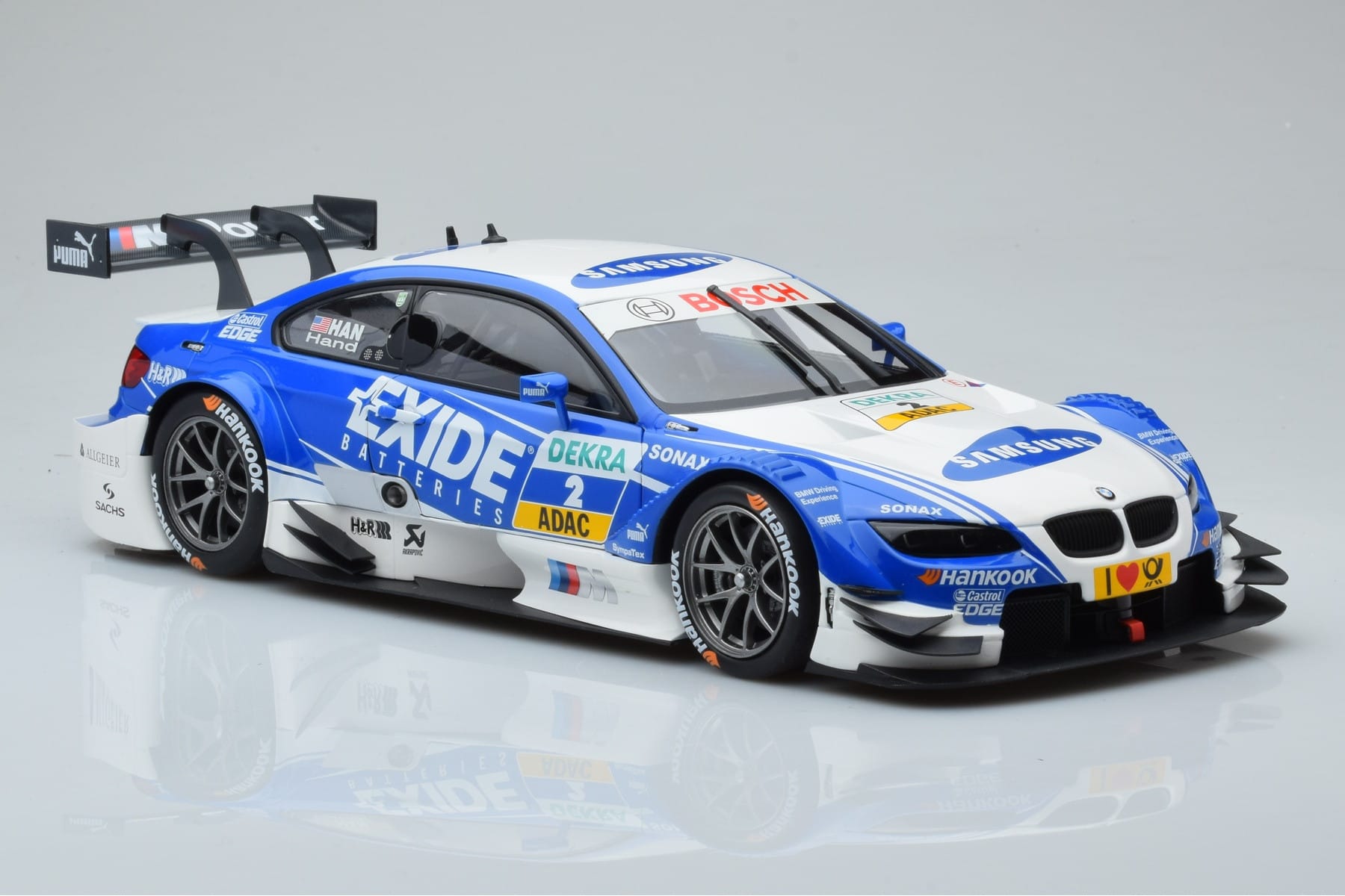 BMW M3 #2 BMW Team RMG A.J. Hand DTM 2012 Minichamps 1:18 100122202 Kov – obrázek 5 z 8