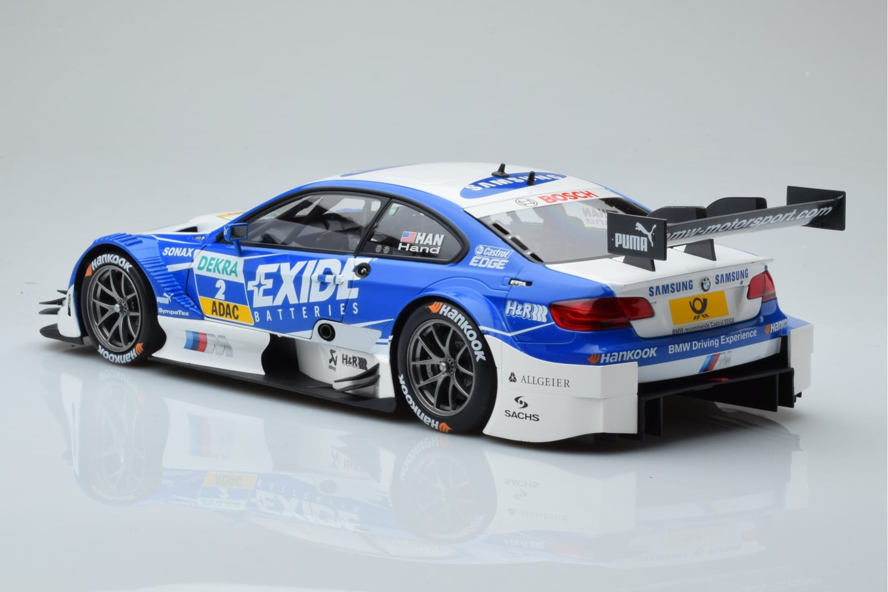 BMW M3 #2 BMW Team RMG A.J. Hand DTM 2012 Minichamps 1:18 100122202 Kov – obrázek 6 z 8
