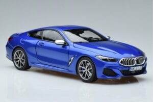 BMW M850i G15 Modrý Metalíza Norev 1:18 183286 Kov – obrázek 5 z 7