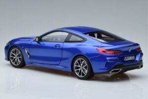 BMW M850i G15 Modrý Metalíza Norev 1:18 183286 Kov – obrázek 6 z 7