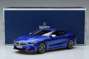 BMW M850i G15 Modrý Metalíza Norev 1:18 183286 Kov – obrázek 7 z 7