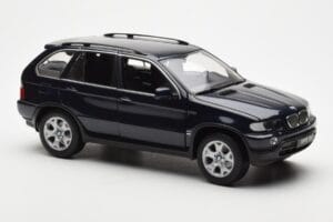 BMW X5 4.4i E53 Tmavě Modrý Kyosho 1:18 08521DB Kov – obrázek 6 z 8