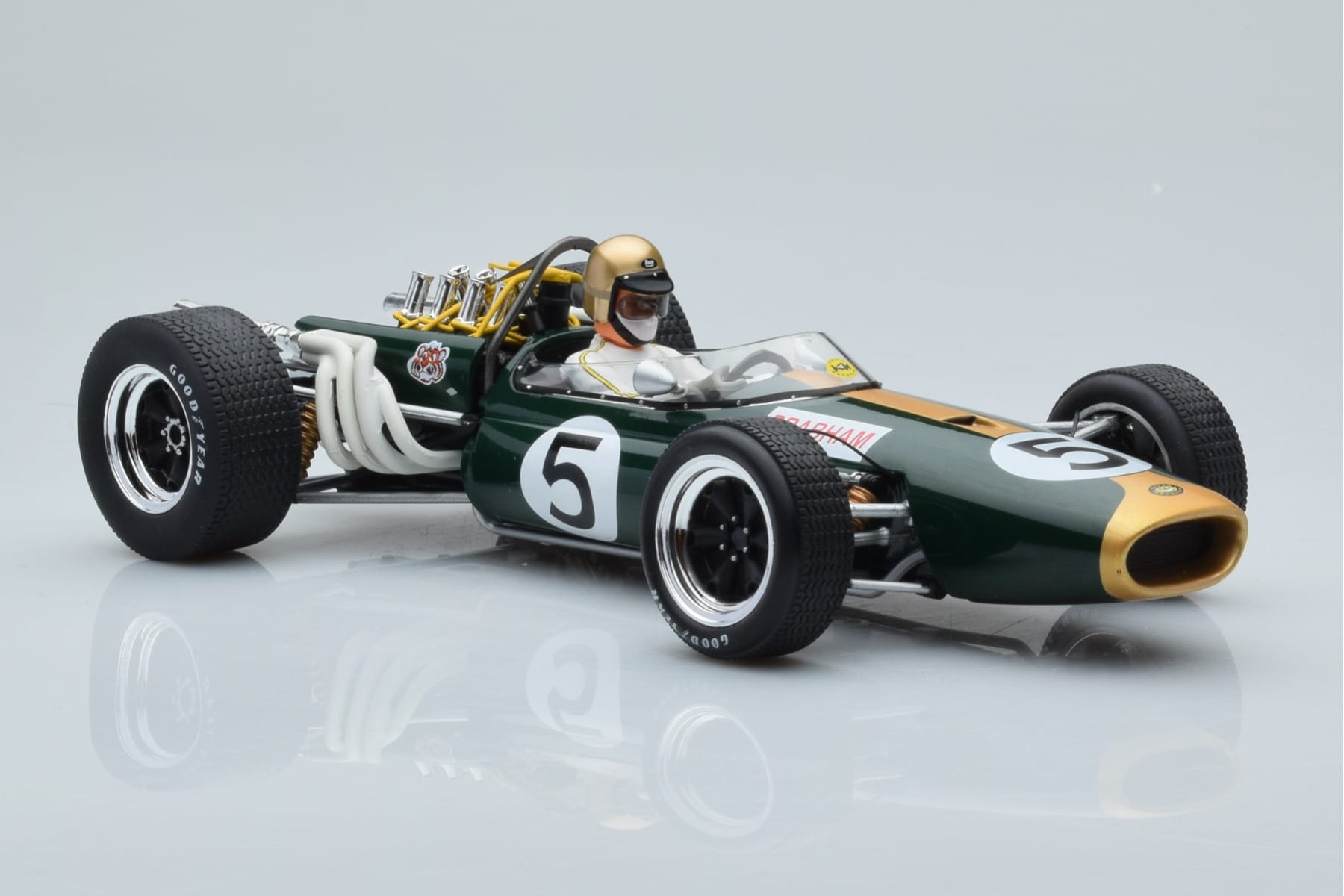 Brabham BT20 Repco #5 J. Brabham Mexico GP 1966 MCG 1:18 MCG18608F Kov – obrázek 4 z 6