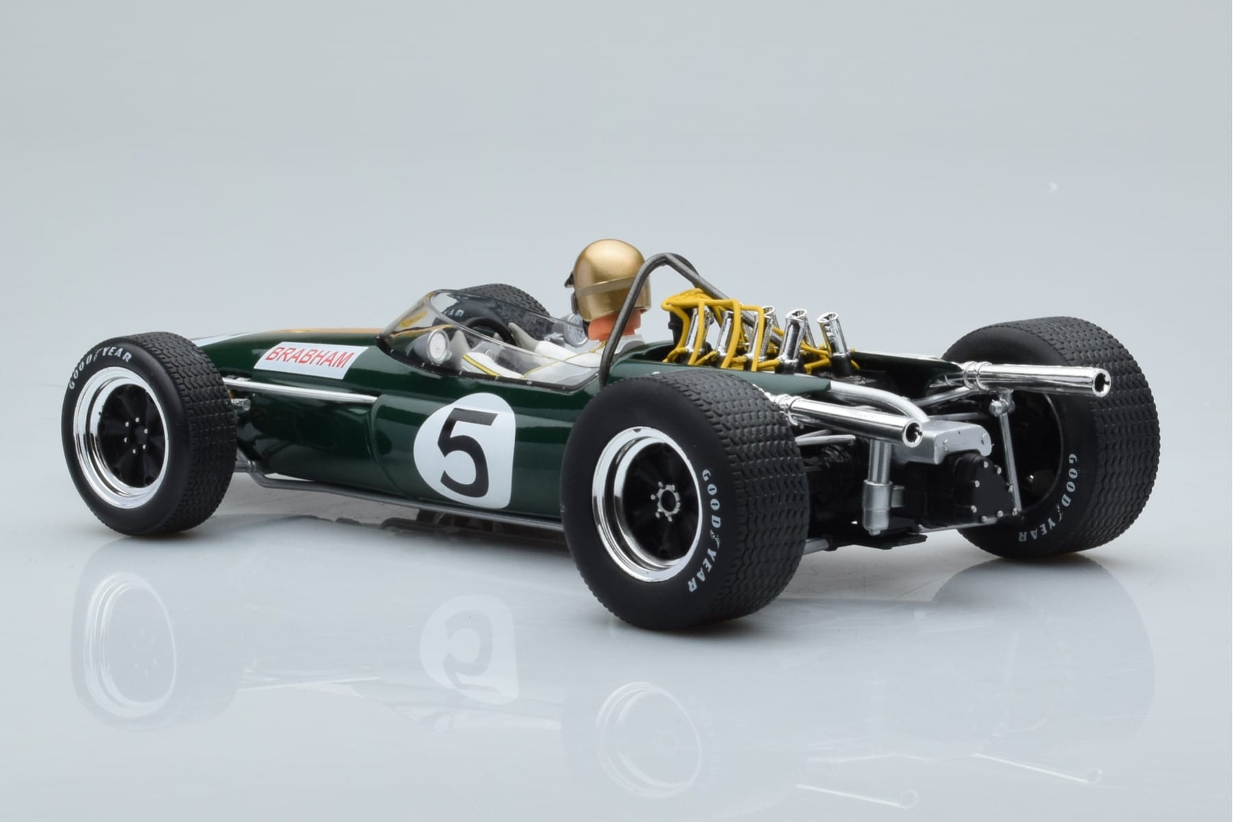 Brabham BT20 Repco #5 J. Brabham Mexico GP 1966 MCG 1:18 MCG18608F Kov – obrázek 5 z 6
