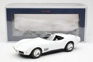 Chevrolet Corvette C3 Kabriolet Can-Am Bílý Norev 1:18 189038 Kov – obrázek 6 z 6