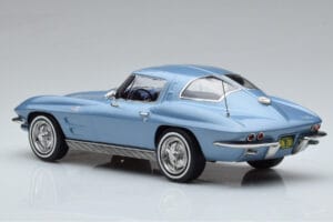 Chevrolet Corvette C2 Sting Ray Modrý Norev 1:18 189050 Kov – obrázek 5 z 6