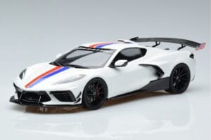 Chevrolet Hennessey Corvette C8 Arctic Bílý GT Spirit 1:18 GT317 Pryskyřice