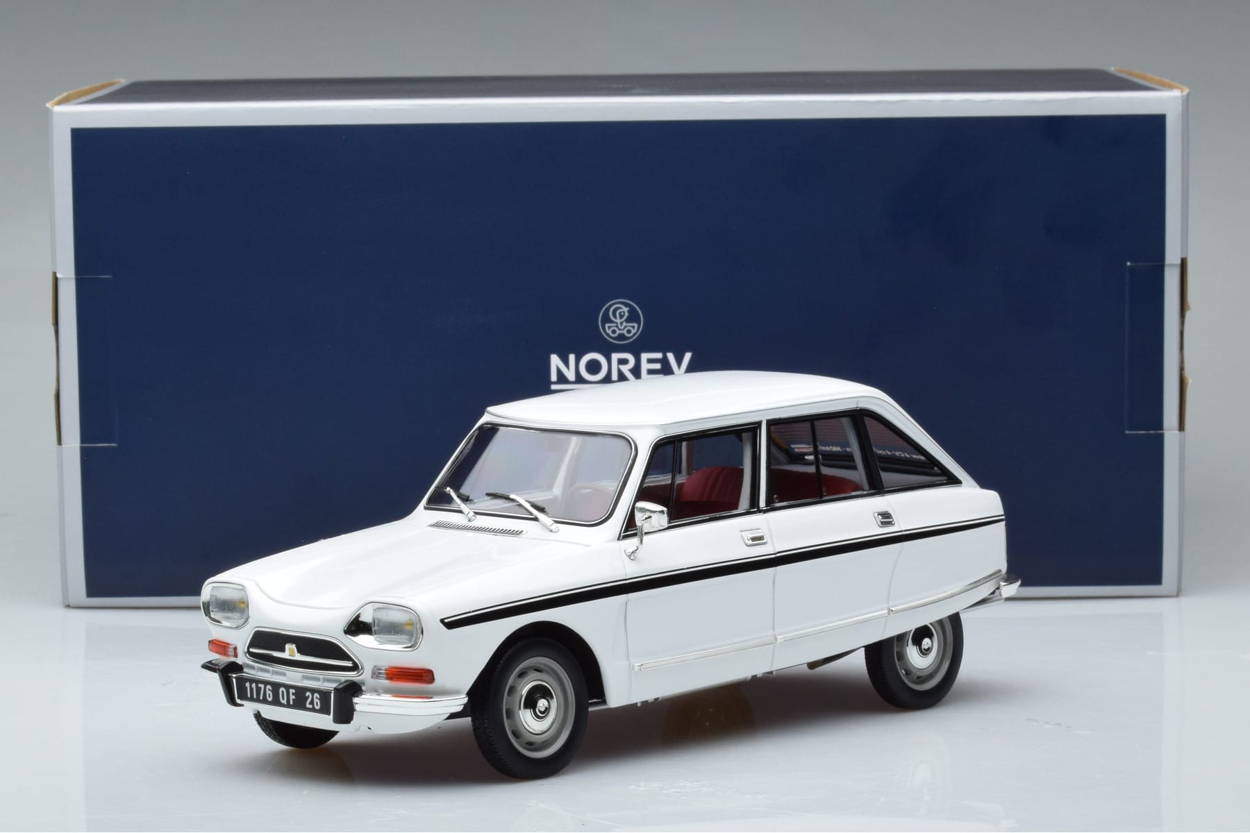 Citroen Ami Super Meije Bílý Norev 1:18 181679 Kov – obrázek 7 z 7