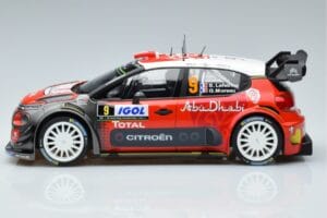 Citroen C3 WRC #9 S. Lefebvre / G. Moreau Tour de Corse 2017 Norev 1:18 181633 Kov – obrázek 3 z 6