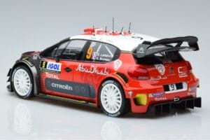 Citroen C3 WRC #9 S. Lefebvre / G. Moreau Tour de Corse 2017 Norev 1:18 181633 Kov – obrázek 5 z 6