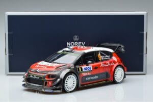 Citroen C3 WRC #9 S. Lefebvre / G. Moreau Tour de Corse 2017 Norev 1:18 181633 Kov – obrázek 6 z 6