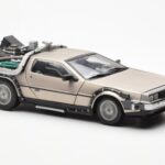 DeLorean DMC-12 Time Machine Back to the Future Stříbrný Sun Star 1:18 - image 6 of 8