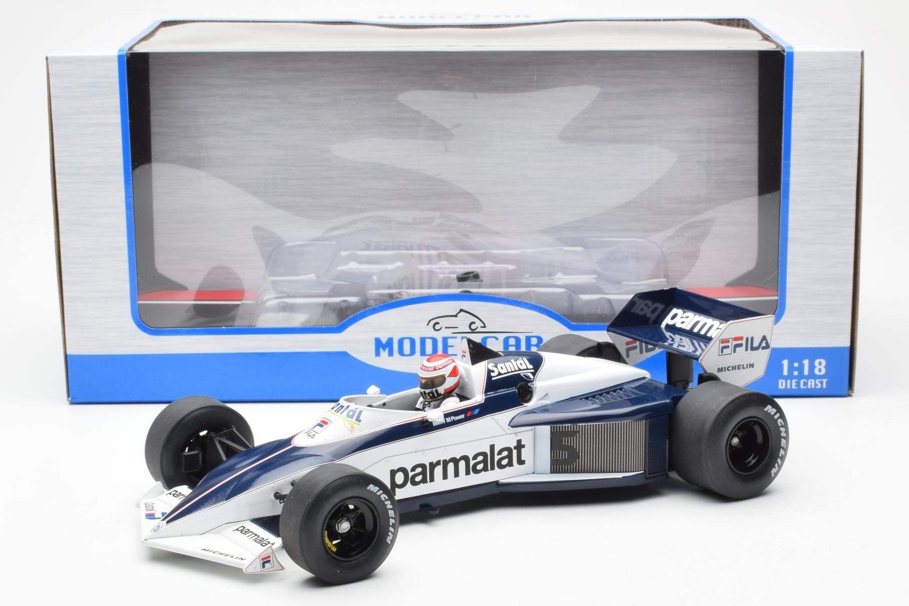 Brabham BT52 #5 N. Piquet Brazilian GP F1 World Champion 1983 MCG 1:18 MCG18618F Kov – obrázek 6 z 6