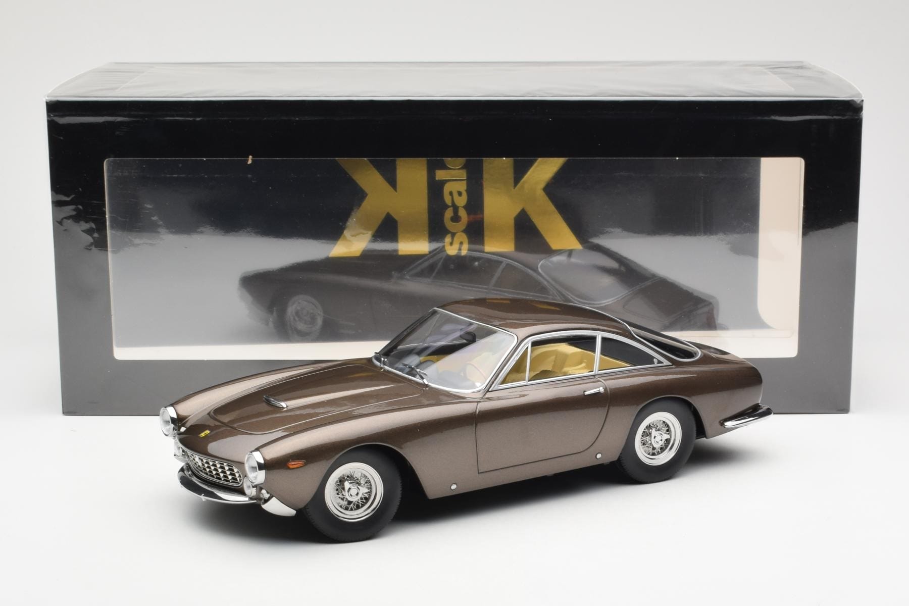 Ferrari 250 GT Lusso Hnědý Metalíza KK-Scale 1:18 181023 Kov – obrázek 6 z 6