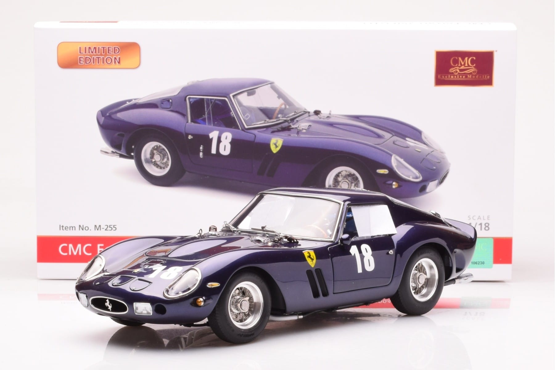 Ferrari 250 GTO Monterey Historic Races Laguna Seca 2004 CMC 1:18 M-255 Kov – obrázek 7 z 7