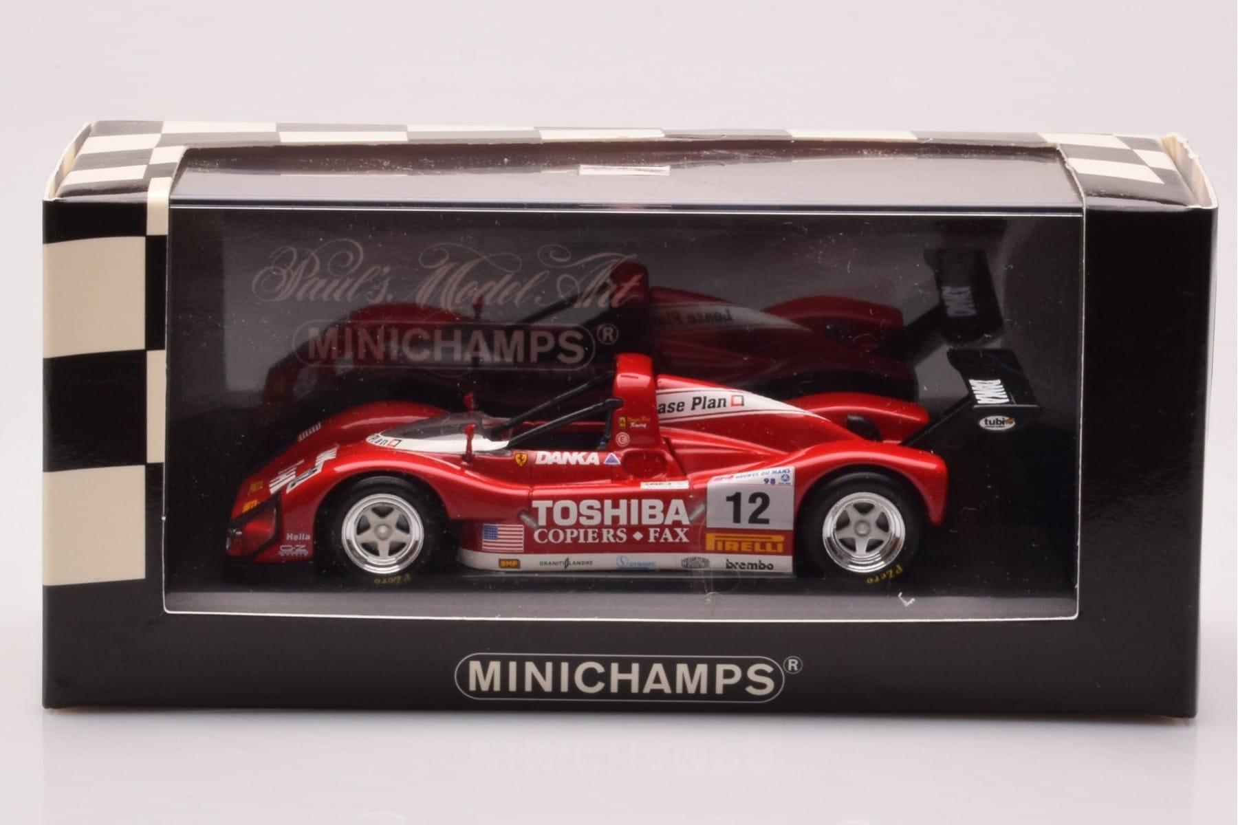 Ferrari 333 SP #12 Doyle Risi Racing Prototype Class 24 Hours of Le Mans 1998 Minichamps 1:43 430987612 Kov – obrázek 4 z 4
