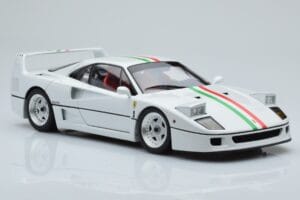 Ferrari F40 Perleťová Bílá Italy Kyosho 1:18 08416PWT-G Kov – obrázek 6 z 8