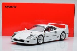 Ferrari F40 Perleťová Bílá Kyosho 1:18 08416PW-G Kov – obrázek 8 z 8