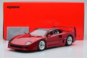 Ferrari F40 Červený Metalický Asia Exclusive Kyosho 1:18 08416RM-G Kov – obrázek 14 z 14
