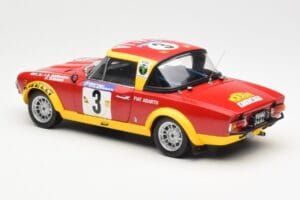 Fiat 124 Abarth #3 Barbasio / Sodano East African Safari Rally 1974 Sun Star 1:18 4952 Kov – obrázek 7 z 8