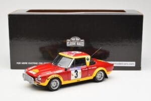 Fiat 124 Abarth #3 Barbasio / Sodano East African Safari Rally 1974 Sun Star 1:18 4952 Kov – obrázek 8 z 8