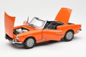 Fiat 124 BS Oranžový Sun Star 1:18 4906 Kov – obrázek 2 z 8