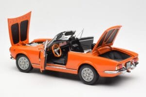 Fiat 124 BS Oranžový Sun Star 1:18 4906 Kov – obrázek 5 z 8