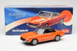 Fiat 124 BS Oranžový Sun Star 1:18 4906 Kov – obrázek 8 z 8