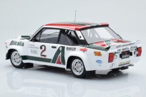 Fiat 131 Abarth Alitalia #2 W. Röhrl / C. Geistdörfer Rally Monte Carlo 1978 Kyosho 1:18 08376G Kov – obrázek 7 z 10
