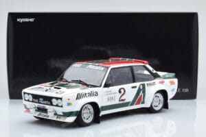 Fiat 131 Abarth Alitalia #2 W. Röhrl / C. Geistdörfer Rally Monte Carlo 1978 Kyosho 1:18 08376G Kov – obrázek 10 z 10