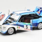 Fiat 131 Abarth #5 Team Fiat Works Rally Portugal 1980 Kyosho 1:18 08376A Kov - image 2 of 8